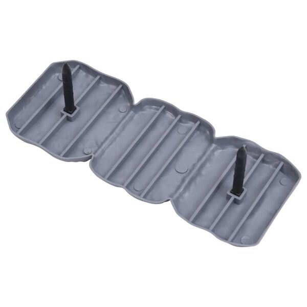 vidaXL Obroba za travo s konicami 30 kosov PP