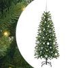 vidaXL Umestno božično drevo Zelena 150 cm PE in PVC
