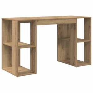 vidaXL Miza Umetni hrast Inženirski les 130 x 50.5 x 75 cm