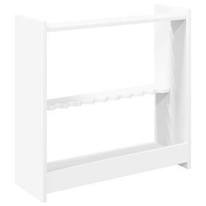 vidaXL Držalo za biljardne palice Inženirski les 60 x 20 x 57 cm Bela