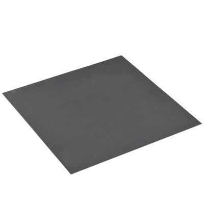 vidaXL Samolepilne talne plošče 20 kosov PVC 1,86 m² črn vzorec