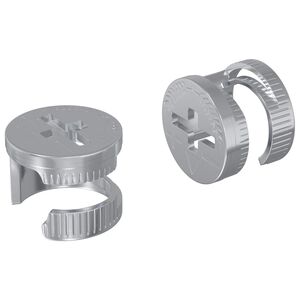 vidaXL Matice z zamikom 2 pcs srebrna 12 x 10 mm Jeklo