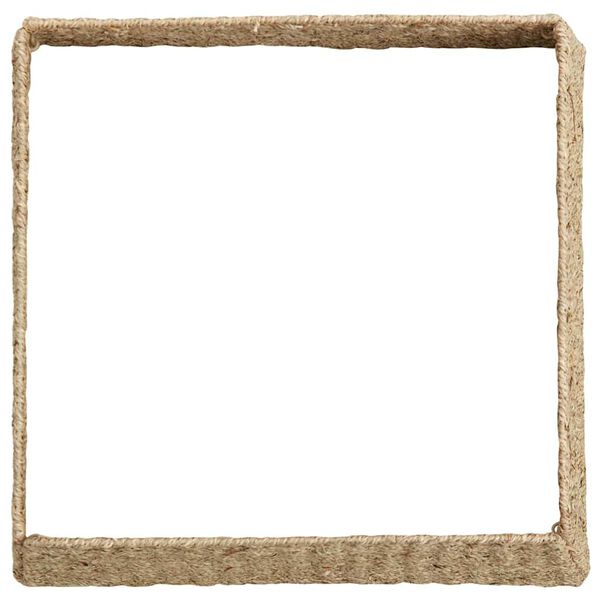 vidaXL Ovratnik za božično drevo Rjava 70 x 70 x 28 cm Morska trava