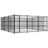 vidaXL Zunanji pasji boks 450x450x185 cm