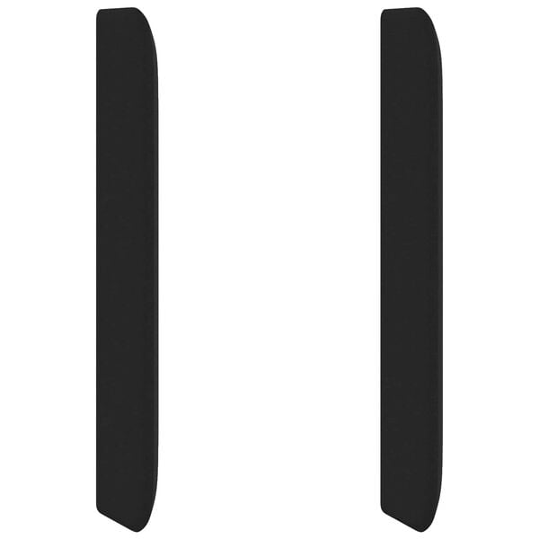 vidaXL U&scaron;esni vzglavnik Črna 80 x 16 x 4 cm blago