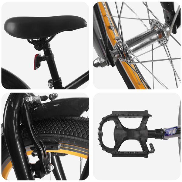 vidaXL Otro&scaron;ko Kolo 20 Palcev za starost od 6 do 11 let Črna