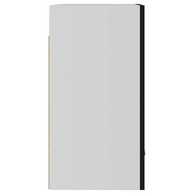 vidaXL Viseča omarica črna 50x31x60 cm iverna plošča