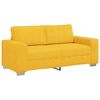 vidaXL Dvosed svetlo rumen 180x77x82 cm žametno blago