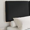 vidaXL Posteljni okvir z oblazinjenim vzglavjem Črna 120 x 190 cm