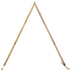 vidaXL Poroka Arch Svetlo rjava 202 x 95 x 254 cm Trdna borovina