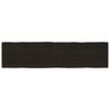 vidaXL Mizna plo&scaron;ča te. rjava 200x50x(2-6)cm obdelana trdna hrastovina