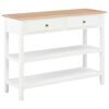 vidaXL Komoda iz MDF-ja 110x35x80 cm bela