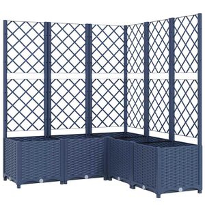 vidaXL Vrt Modro sivo 120 x 120 x 136 cm