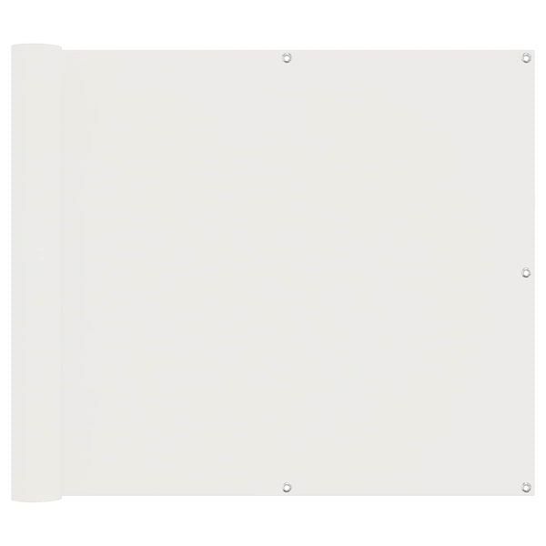 vidaXL Balconska mreža Bela 100 x 800 cm Oxford tkanina