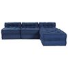 vidaXL Modularni kavč 4 pcs Indigo blago