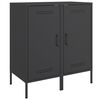 vidaXL Komoda 2 kosa črna 36x39x79 cm hladno valjano jeklo