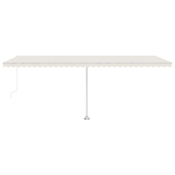 vidaXL Prostostoječa ročno zložljiva tenda 600x350 cm krem