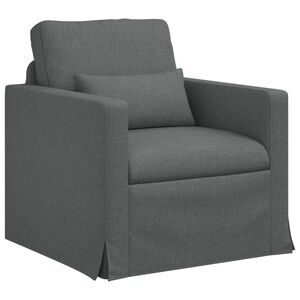 vidaXL Kavč Temno siva 78 x 77 x 80 cm blago