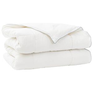 vidaXL Odeja 150x200 cm Zima 450 GSM Avstralska volna Bela Hipoalergen
