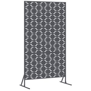vidaXL Zaslonska za&scaron;čita 100 x 50 x 180 cm Jeklo Antracit