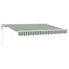 vidaXL Retraktilna tenda Zelena 300 x 200 cm blago