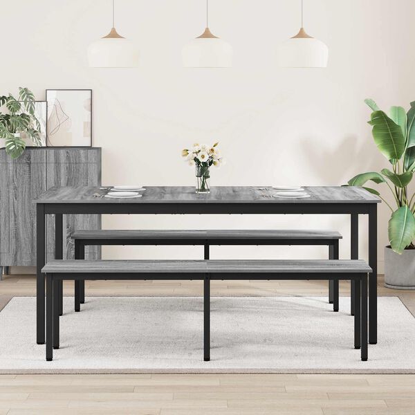 vidaXL Jedilne mize Konstruiran les