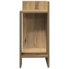vidaXL Stranske mize s polico 2 kosa artisan hrast 25,5x27x60 cm