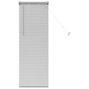 vidaXL Venecijanske žaluzije Srebrna 130 x 45 cm Aluminij
