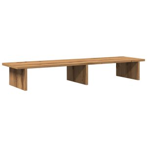 vidaXL Stojalo za monitor artisian hrast 100x27x15 cm inženirski les
