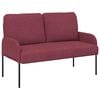 vidaXL Sedežne garniture z blazino 110cm Vinorodna rdeča Vezani les