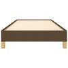 vidaXL Posteljni okvir brez vzmetnice temno rjav 80x200 cm blago