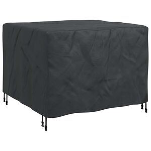 vidaXL Prevleka za pohi&scaron;tvo Enobarvno Črna 113 x 113 x 73 cm 210D