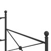 vidaXL Dnevna postelja brez vzmetnice Črna 100x200 cm Jeklo