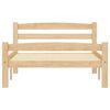 vidaXL Posteljni okvir z 2 predaloma trdna borovina 90x200 cm