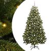 vidaXL Umetno Zložljivo Božično Drevo 180 cm 300 LED Toplo bela PVC