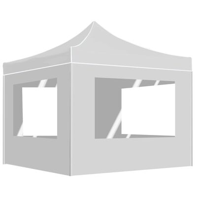 vidaXL Profesionalen vrtni šotor s stenami aluminij 2x2 m bel