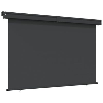 vidaXL Balkonska stranska tenda 165x250 cm črna