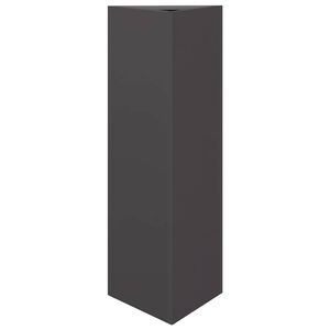 vidaXL Vrtno cvetlično korito črno trikotno 30x26x75 cm jeklo