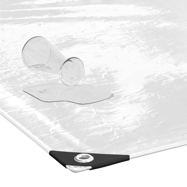 vidaXL Prozorna ponjava z u&scaron;esi 4x5 m PVC