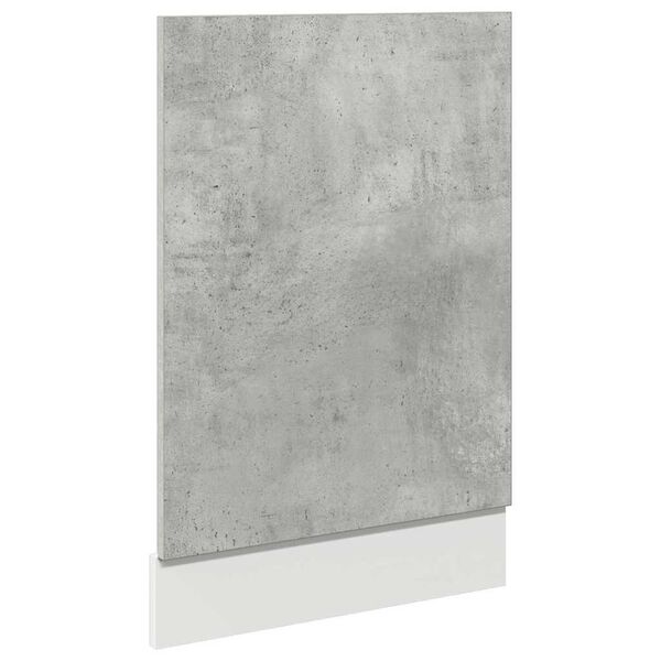 vidaXL Plošča za pomivalni stroj “Lyon” Concrete Grey 45x3x67 cm