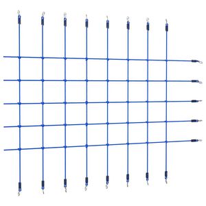 vidaXL Plezalna mreža 200x150 cm modra