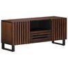 vidaXL TV omarica rjava 100x34x46 cm trden mangov les