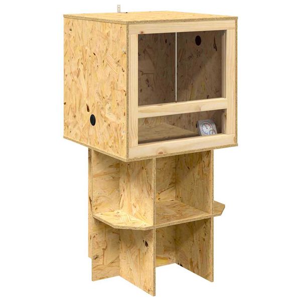 vidaXL Terarij Rjava 50 x 50 x 100 cm OSB