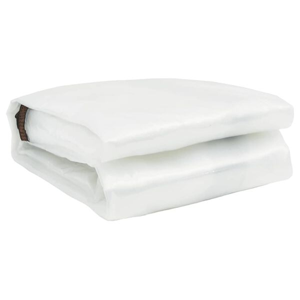 vidaXL Prozorna ponjava z očesci 6x10 m polietilen