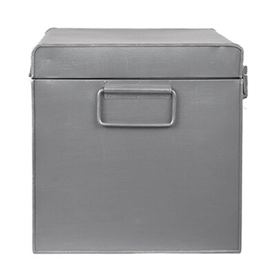 LABEL51 Škatla za shranjevanje Vintage 40x20x25 cm M antično siva