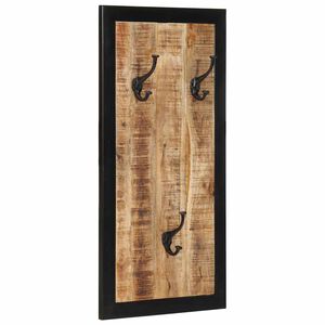 vidaXL Pla&scaron;čni obe&scaron;alnik 40x2x80 cm Masivni neobdelan les Mango