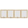 vidaXL Vrata za pse z stojali 4 pcs Sonoma hrast 80 x 100 cm