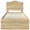 vidaXL Konstrukcija postelje Sonoma 90 x 190 cm Masivno borovo les