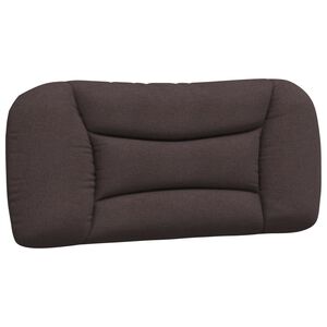 vidaXL Blazina za vzglavje Hvar temno rjava 80 cm blago