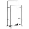 vidaXL Stojalo za oblačila Enobarvno Črna 80 x 53 x 156 cm
